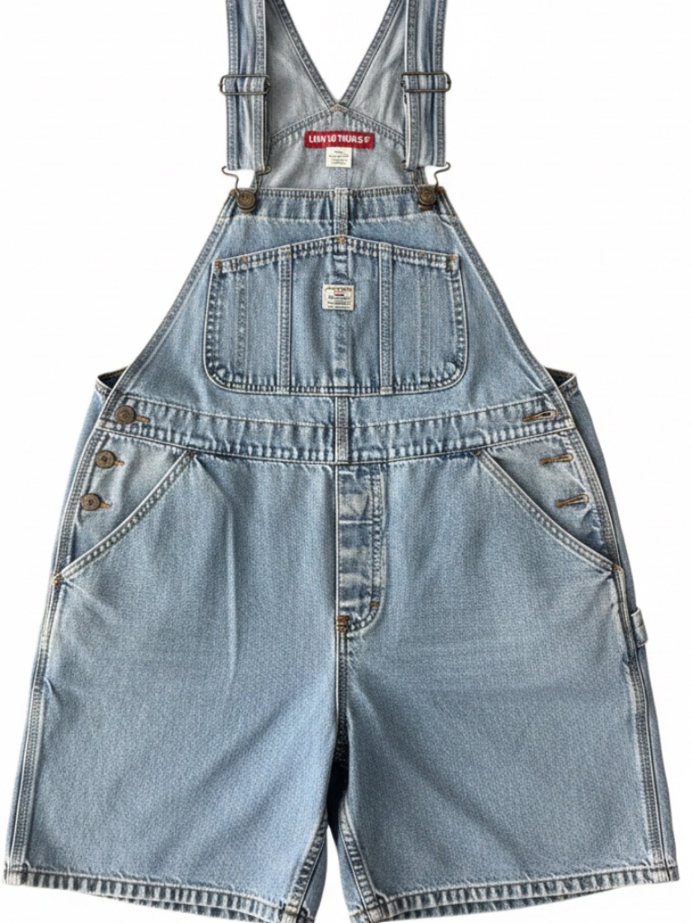 Vintage Union Bank overall shorts sm